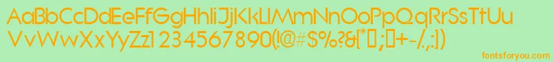 Saborssk Font – Orange Fonts on Green Background