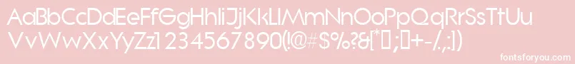 Saborssk Font – White Fonts on Pink Background