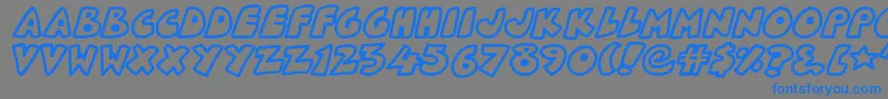 PlanetoidX Font – Blue Fonts on Gray Background