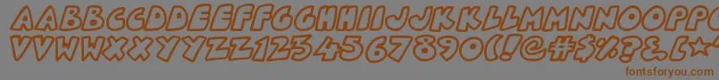 PlanetoidX Font – Brown Fonts on Gray Background