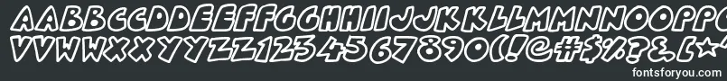 PlanetoidX Font – White Fonts on Black Background