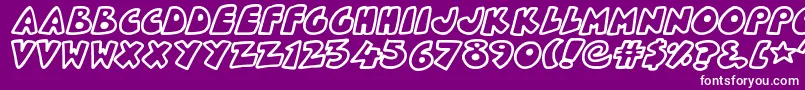 PlanetoidX Font – White Fonts on Purple Background