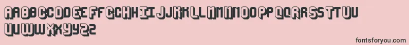 MegaSans Font – Black Fonts on Pink Background