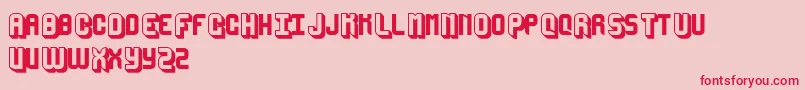 MegaSans Font – Red Fonts on Pink Background