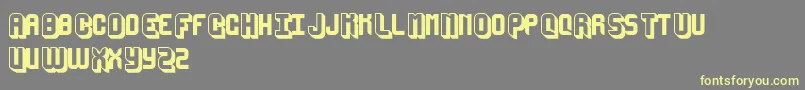 MegaSans Font – Yellow Fonts on Gray Background