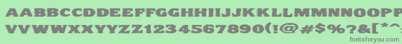 Vtc Nightofthedrippylowcaps Font – Gray Fonts on Green Background