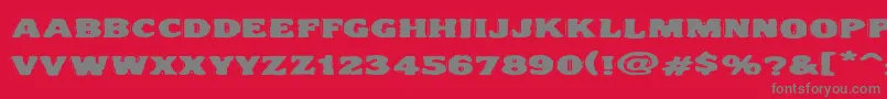 Vtc Nightofthedrippylowcaps Font – Gray Fonts on Red Background