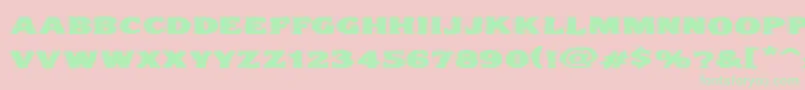 Vtc Nightofthedrippylowcaps Font – Green Fonts on Pink Background