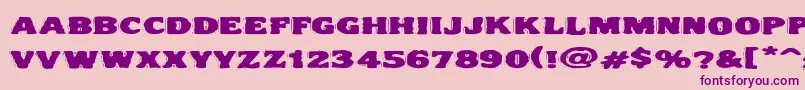 Vtc Nightofthedrippylowcaps Font – Purple Fonts on Pink Background