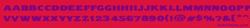 Vtc Nightofthedrippylowcaps Font – Purple Fonts on Red Background