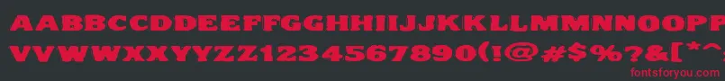 Vtc Nightofthedrippylowcaps Font – Red Fonts on Black Background