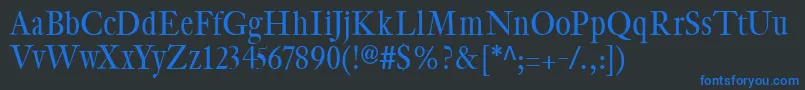 CybapeetxHeight Font – Blue Fonts on Black Background