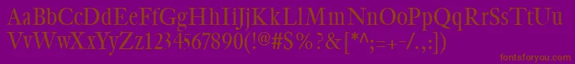 CybapeetxHeight Font – Brown Fonts on Purple Background