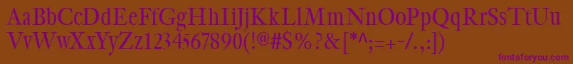 CybapeetxHeight Font – Purple Fonts on Brown Background