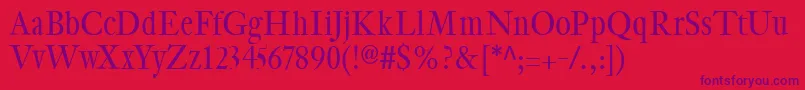 CybapeetxHeight Font – Purple Fonts on Red Background