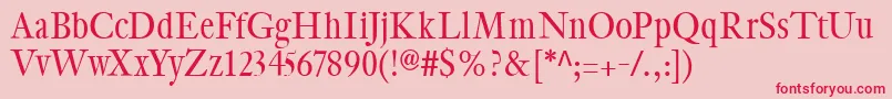 CybapeetxHeight Font – Red Fonts on Pink Background