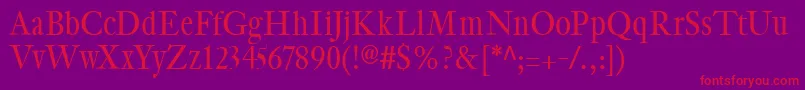 CybapeetxHeight Font – Red Fonts on Purple Background