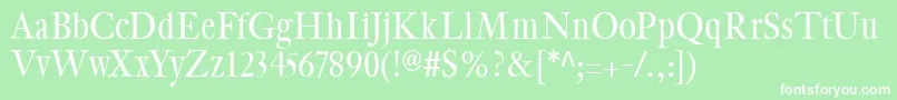 CybapeetxHeight Font – White Fonts on Green Background