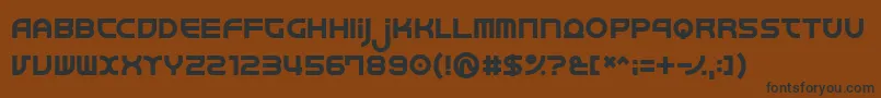 Junkmix Font – Black Fonts on Brown Background