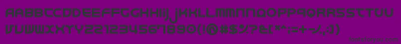 Junkmix Font – Black Fonts on Purple Background