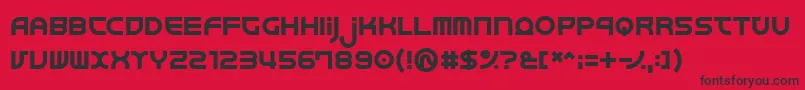 Junkmix Font – Black Fonts on Red Background