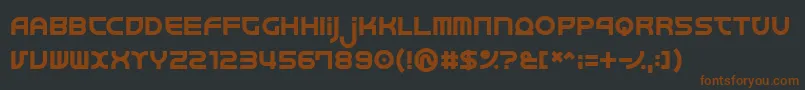 Junkmix Font – Brown Fonts on Black Background