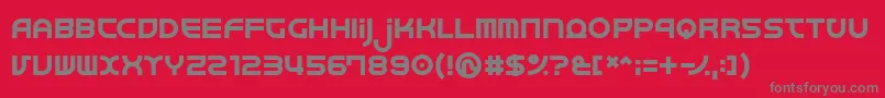 Шрифт Junkmix – серые шрифты на красном фоне