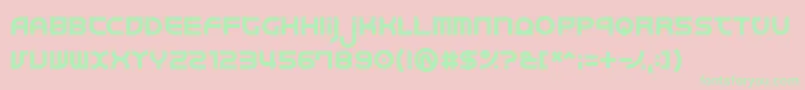 Junkmix Font – Green Fonts on Pink Background