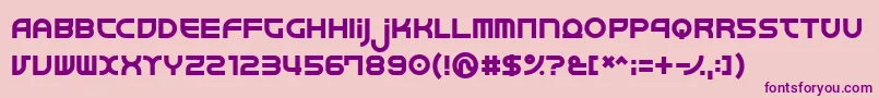 Junkmix Font – Purple Fonts on Pink Background