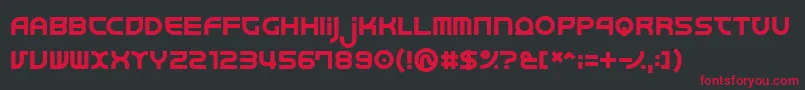 Junkmix Font – Red Fonts on Black Background