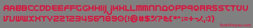 Junkmix Font – Red Fonts on Gray Background