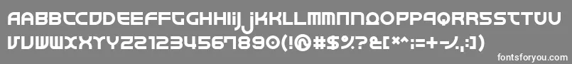 フォントJunkmix – 灰色の背景に白い文字