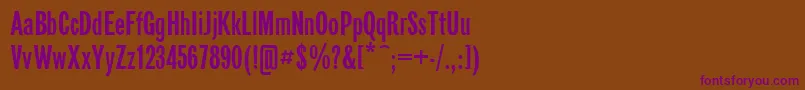 Шрифт Ft50Plain – фиолетовые шрифты на коричневом фоне