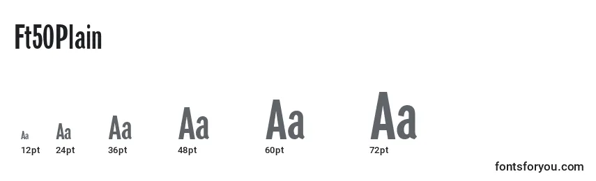 Ft50Plain Font Sizes
