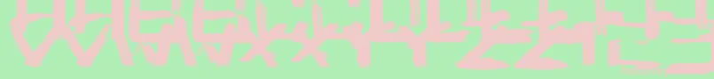 Czcionka SquareBrush – różowe czcionki na zielonym tle