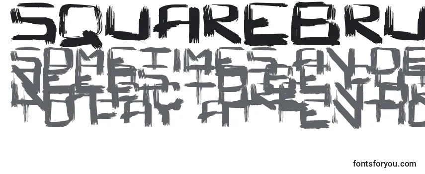 SquareBrush Font