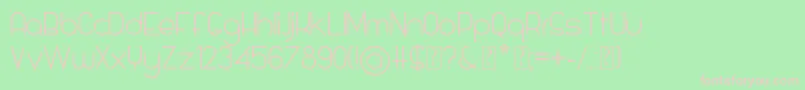 Glamourousse Font – Pink Fonts on Green Background