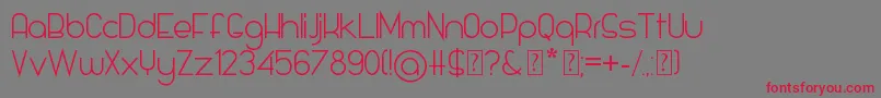 Glamourousse Font – Red Fonts on Gray Background
