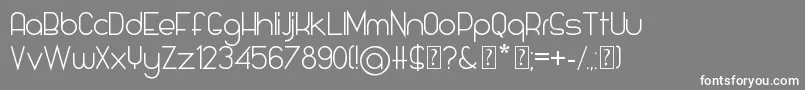 Glamourousse Font – White Fonts on Gray Background