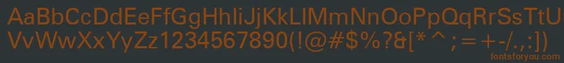 Подробнее о шрифте Zurichn Шрифт Zurichn – коричневые шрифты на чёрном фоне