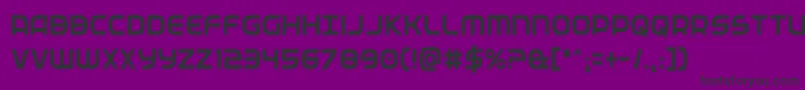 Fedservicecond Font – Black Fonts on Purple Background