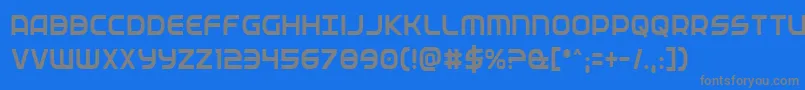 Fedservicecond Font – Gray Fonts on Blue Background
