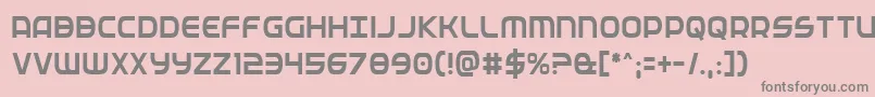 Fedservicecond Font – Gray Fonts on Pink Background