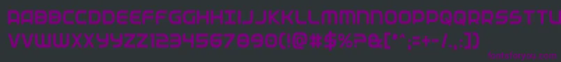 Fedservicecond Font – Purple Fonts on Black Background