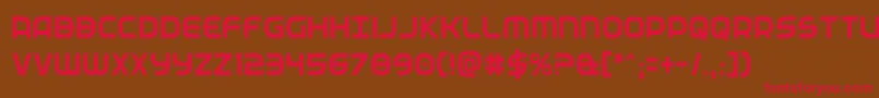 Fedservicecond Font – Red Fonts on Brown Background