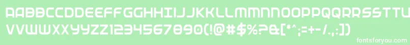 Fedservicecond Font – White Fonts on Green Background