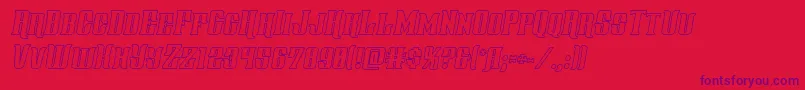 Lisätietoja Gentlemancalleroutital-fontista Gentlemancalleroutital-fontti – violetit fontit punaisella taustalla