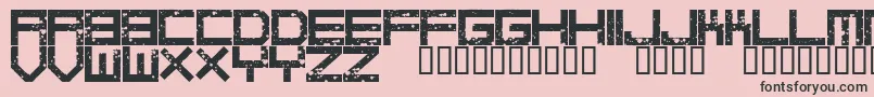 DigitalanarchyRegular Font – Black Fonts on Pink Background