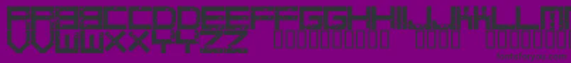 DigitalanarchyRegular Font – Black Fonts on Purple Background
