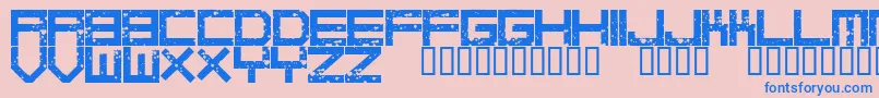 Шрифт DigitalanarchyRegular – синие шрифты на розовом фоне